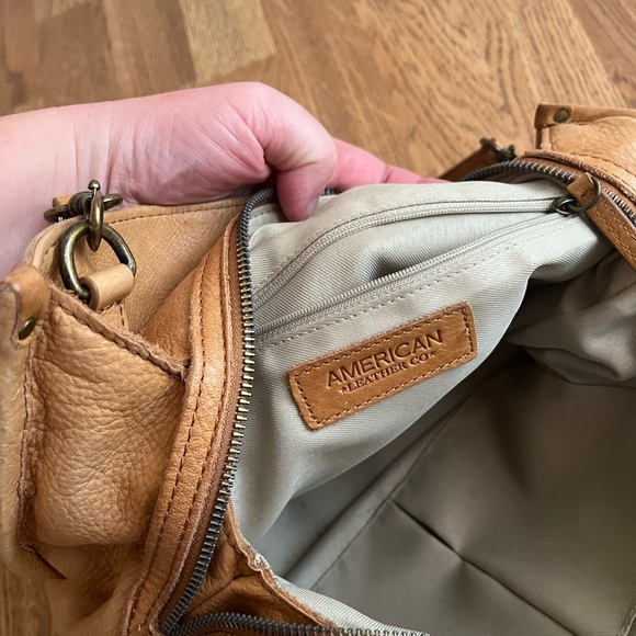 Tan Leather Bag by American Leather Co - Picture 9 of 16